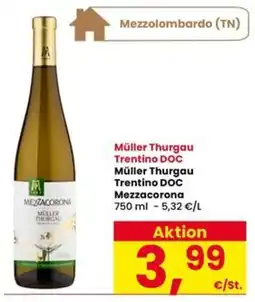 Interspar Müller Thurgau Mezzacorona offerta