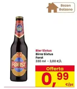 Interspar Birra Sixtus Forst offerta