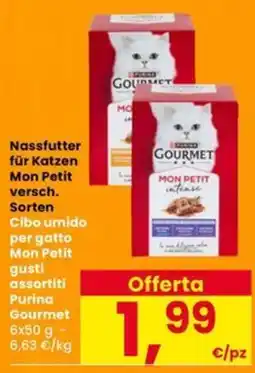 Interspar Cibo umido per gatto Mon Petit gusti assortiti offerta