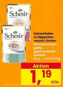 Interspar Schesir Katzenfutter in Häppchen offerta