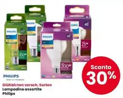 Interspar Glühbirnen versch. Sorten Lampadine assortite Philips offerta