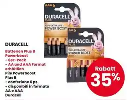 Interspar Duracell Batterien Plus B Powerboost offerta