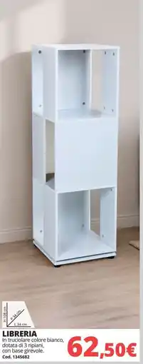 Brico Io Libreria in truciolare colore bianco offerta