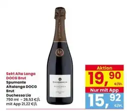 Interspar Sekt Alta Langa DOCG Brut Spumante Altalanga DOCG Brut Duchessa Lia offerta