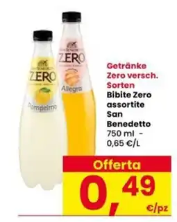 Interspar Bibite Zero assortite San Benedetto offerta
