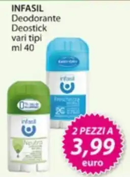 Acqua & Sapone Infasil Deodorante Deostick offerta