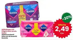 Interspar Nuvenia Assorbenti Ultra con ali assortiti offerta