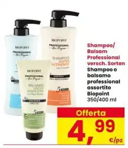 Interspar Shampoo o balsamo professional Biopoint offerta