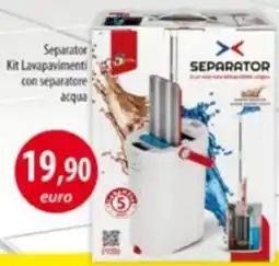 Acqua & Sapone Separator Kit Lavapavimenti con separatore acqua offerta