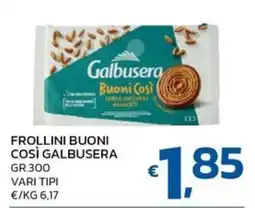 Ok Market Frollini buoni così Galbusera offerta