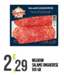 Euroesse Negroni salame ungherese offerta