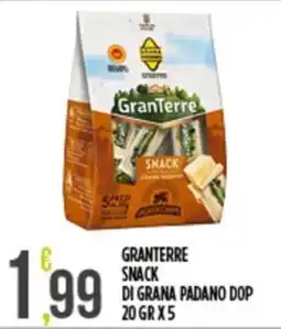 Euroesse GranTerre Snack di Grana Padano DOP offerta