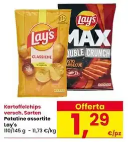 Interspar Kartoffelchips versch. Sorten Lay's offerta