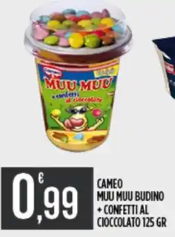 Euroesse Cameo muu muu budino + confetti al cioccolato offerta