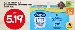 Hardis Latte parzialmente scremato Arborea offerta