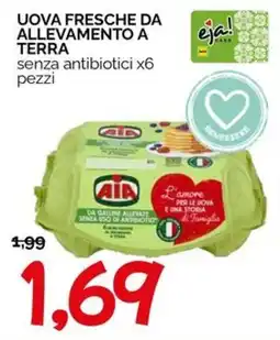 Hardis Uova fresche da allevamento a terra senza antibiotici Aia offerta