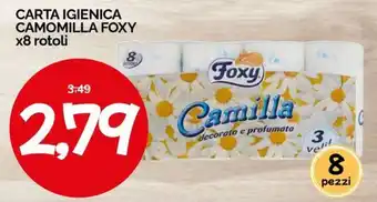 Carta igienica Camomilla Foxy
