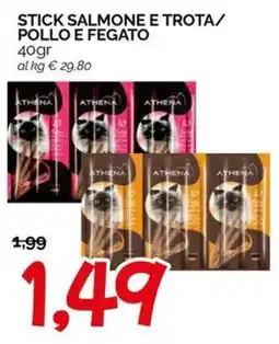 Hardis Stick salmone e trota/ pollo e fegato Athena offerta