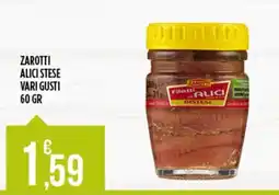 Euroesse Zarotti filetti di alici distesi offerta