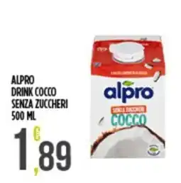 Euroesse Alpro drink cocco senza zuccheri offerta