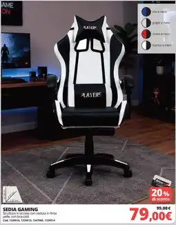 Brico Io Sedia gaming Players offerta