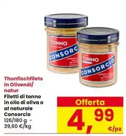 Interspar Filetti di tonno Consorocio offerta