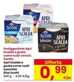Interspar Apri Scalda e gusta come vuoi! assortito Riso Scotti offerta