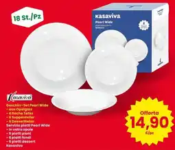 Interspar Geschirr-Set Pearl Wide Kasaviva offerta