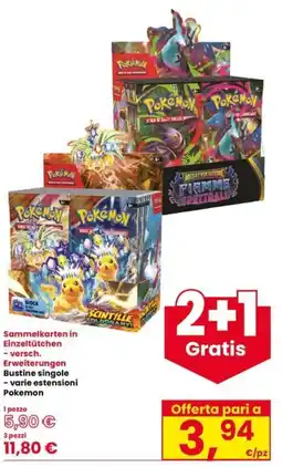 Interspar Sammelkarten in Einzeltütchen Pokemon offerta