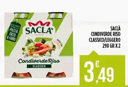 Euroesse Sacla condiverde riso classico offerta