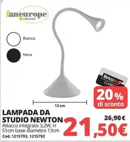 Brico Io Lampada da studio Newton offerta