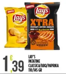 Euroesse Lay's patatine classica/bbq/paprika offerta