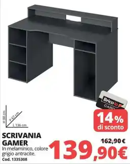 Brico Io Scrivania Gamer offerta