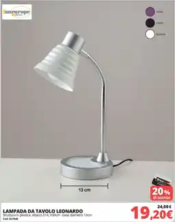 Brico Io Lampada da tavolo Leonardo offerta