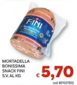 Vivo Supermercati Mortadella Bonissima Snack Fini offerta