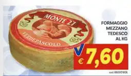 Vivo Supermercati Monte 27 formaggio mezzano tedesco offerta
