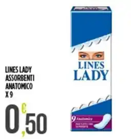 Euroesse Lines Lady assorbenti anatomico offerta