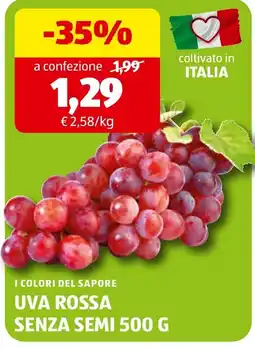 ALDI I colori del sapore uva rossa senza semi offerta