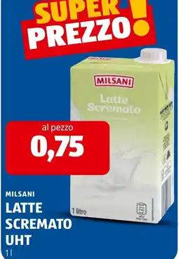 ALDI Milsani Latte Sremato UHT offerta