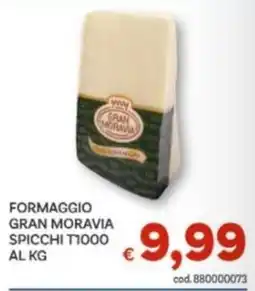 Vivo Supermercati Formaggio Gran Moravia offerta