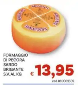 Vivo Supermercati Formaggio di pecora sardo brigante offerta