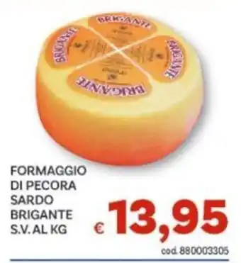 Vivo Supermercati Formaggio di pecora sardo brigante offerta