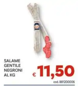 Vivo Supermercati Salame Gentile Negroni offerta