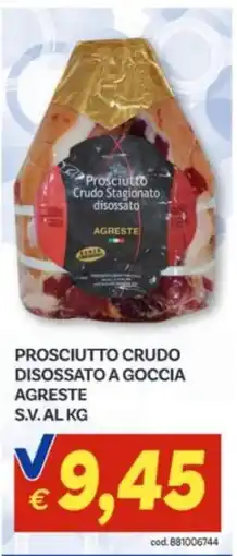 Vivo Supermercati Prosciutto crudo disossato a goccia Agreste offerta
