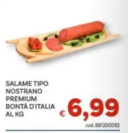 Vivo Supermercati Salame tipo nostrano premium Bontà d'Italia offerta