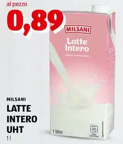 ALDI Milsani Latte Intero UHT offerta