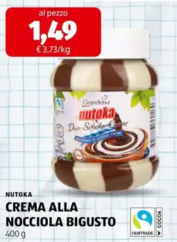 ALDI Nutoka crema alla nocciola bigusto offerta