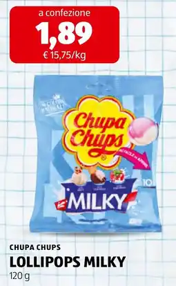 ALDI Chupa Chups Lollipops Milky offerta