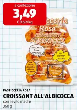 ALDI Pasticceria Rosa Croissant all'albicocca offerta