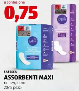 ALDI Satessa assorbenti maxi offerta